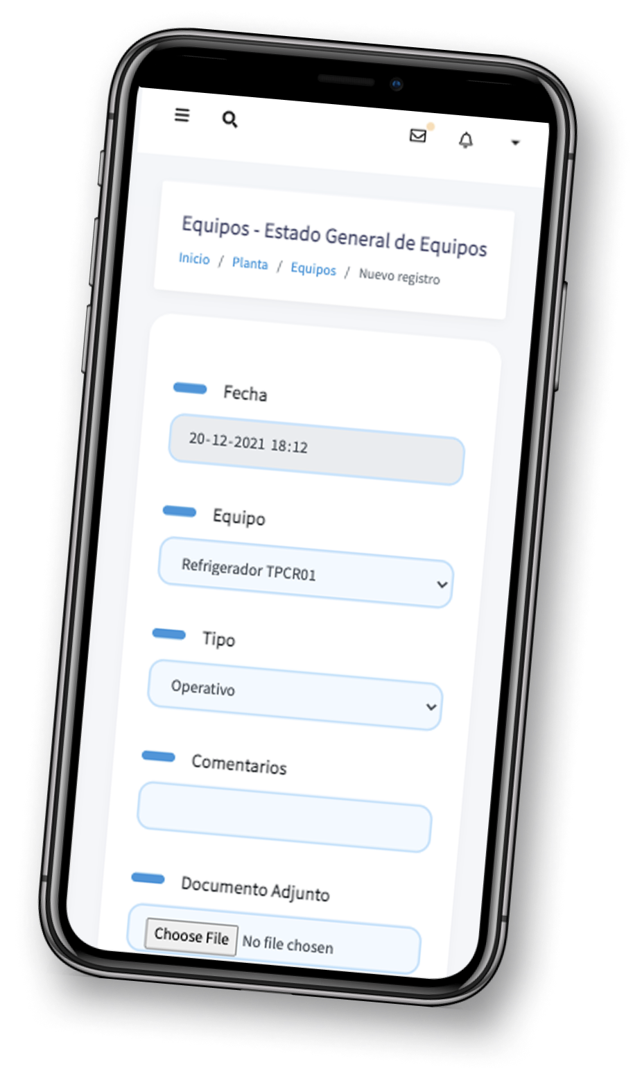 Acuicola mobile mockup
