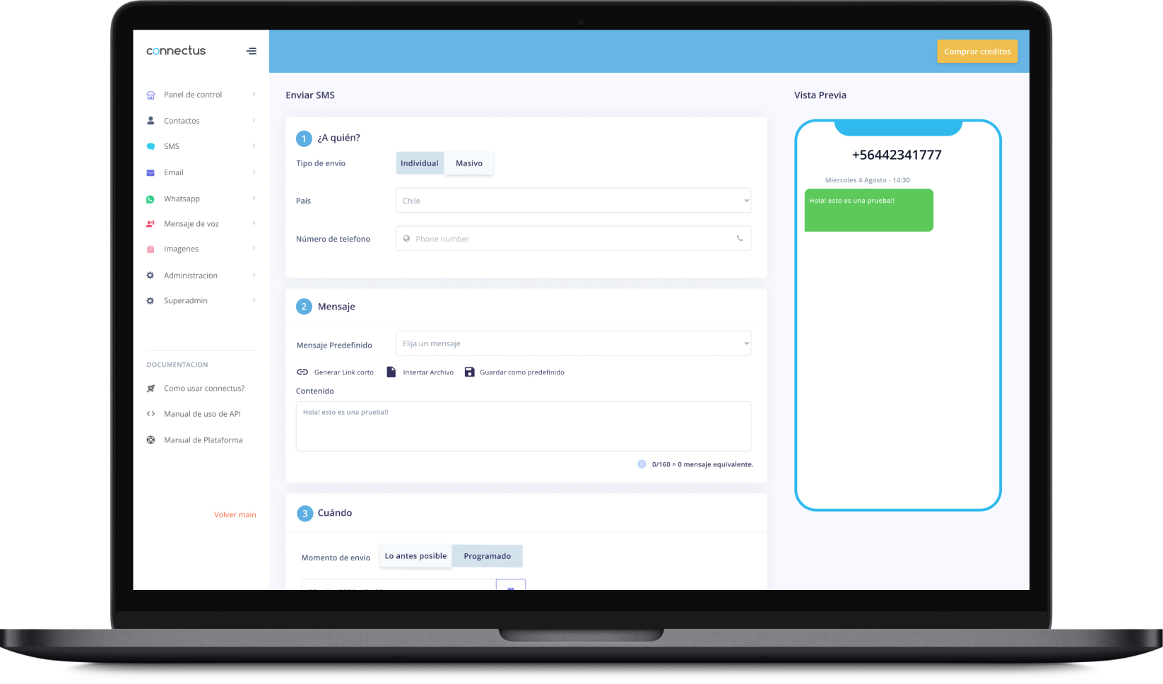 Laptop mockup plataforma